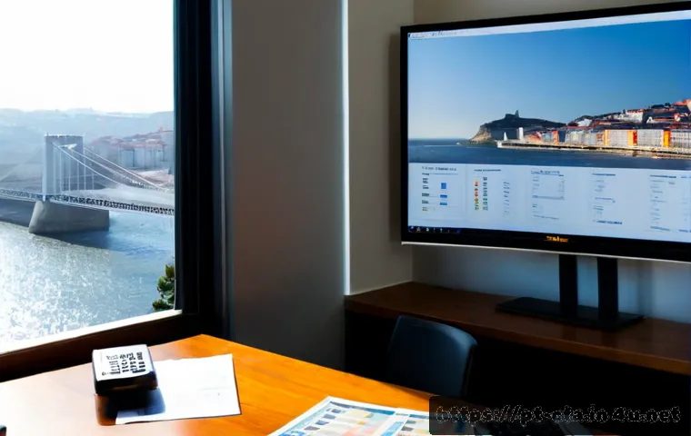 금융투자분석사와 경제학 트렌드 - Photorealistic financial analyst in a modern Lisbon office, reviewing a diversified investment portf...